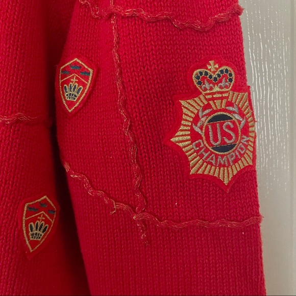 Vintage Abercrombie & Fitch, red patch cardigan - medium - Picture 8 of 8